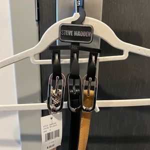 Belts - Set of 3: Black, Chestnut Brown, & Snakeprint